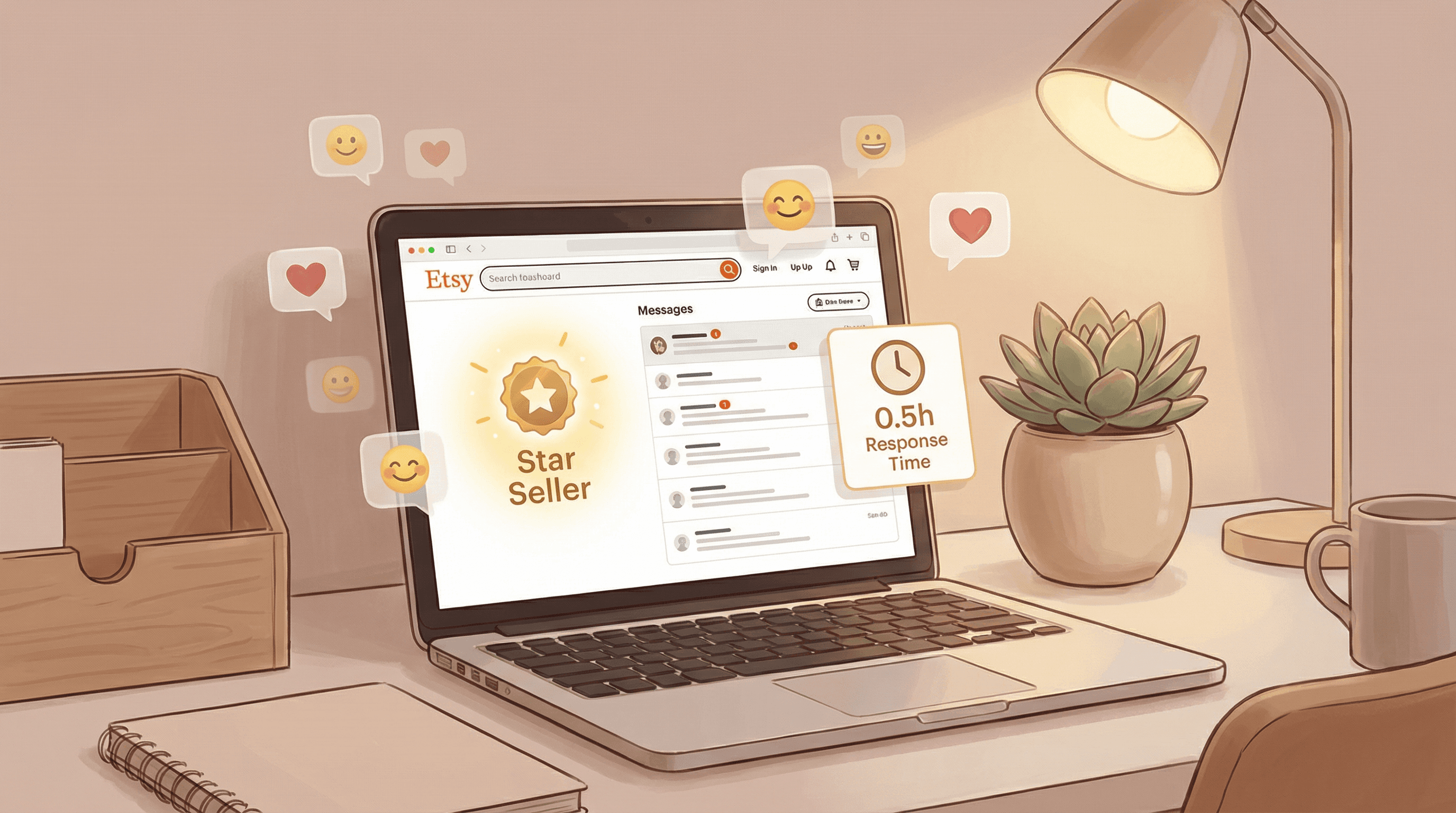 Etsy Customer Service: How Response Time and Customer Satisfaction Impact Your Star Seller Status blog post