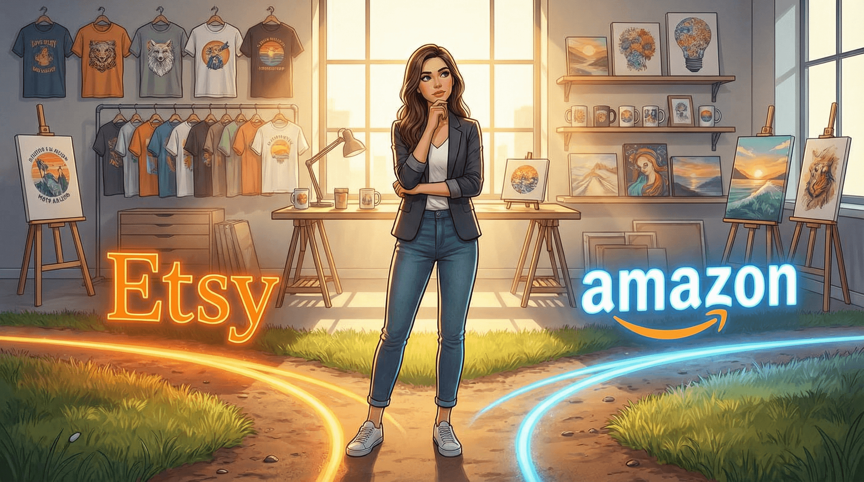 Etsy vs Amazon POD: Which Platform Will Make You More Money in 2025? blog post