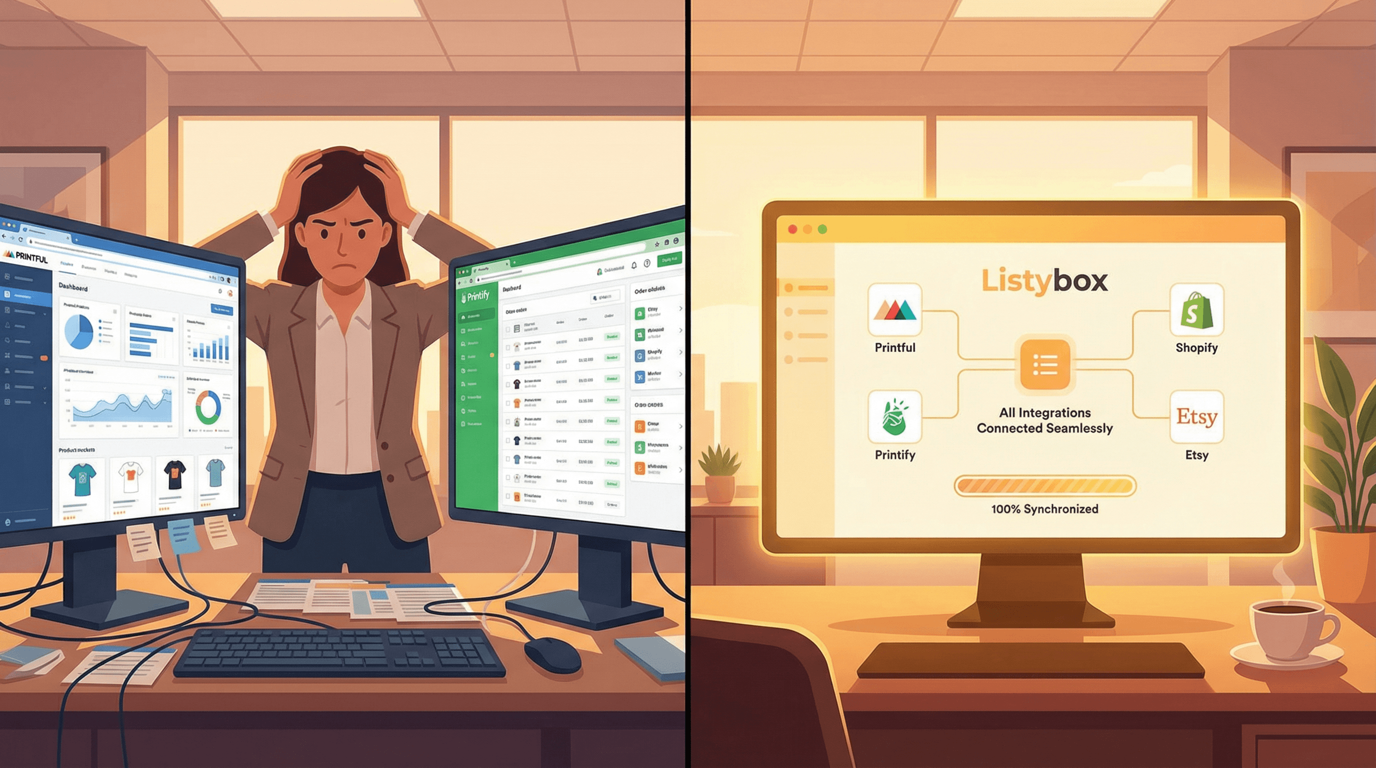 Printful vs Printify: Which Print-on-Demand Platform Actually Helps You Scale on Etsy? blog post