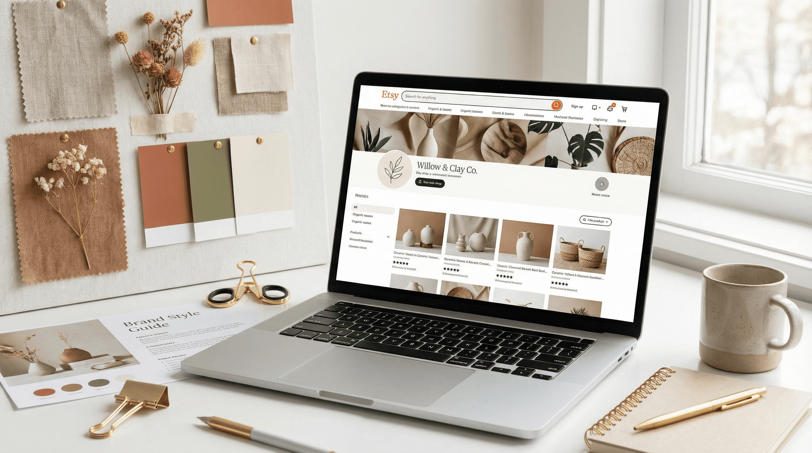 Cover for Etsy Branding: The Complete Guide to Building a Powerful Visual Identity for Your Print-on-Demand Shop