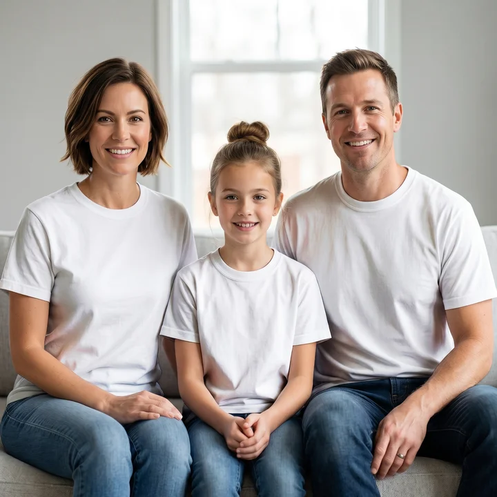 Family Matching Garment-Dyed T-Shirt Set
