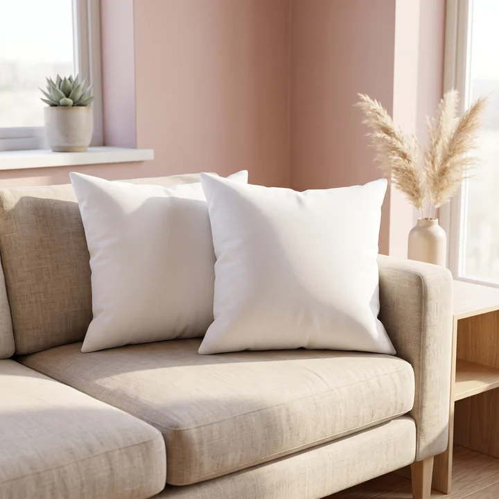Spun Polyester Square Pillowcase